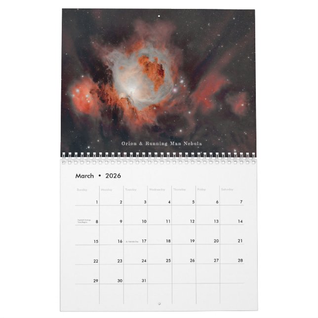 Calendrier Astronomie Edition (Mar 2026)