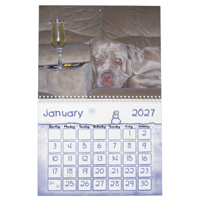 Calendrier Audrey et Willow 2013 (Jan 2027)