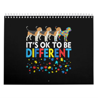 Calendrier Autiste | C'est OK d'être un chien Beagle différen