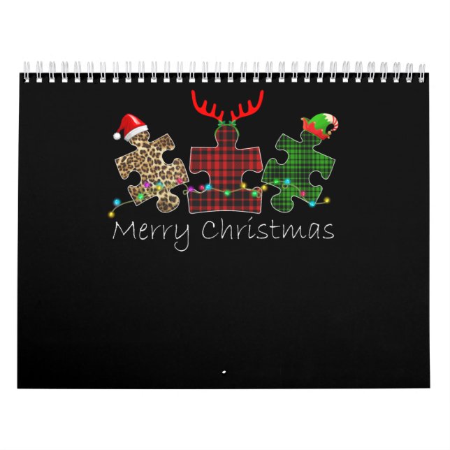 Calendrier Autiste| Joyeux Noël Autisme Pièce de puzzle (Protection)