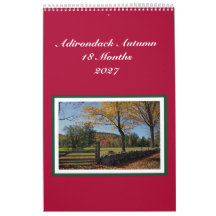 Calendrier Automne Adirondack 18 Mois