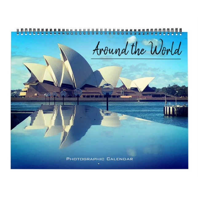 Calendrier autour du monde 2025 (avec emplacements) grand (Protection)