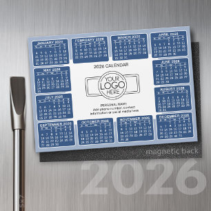 Calendrier avec logo Coordonnées Blue Magnet