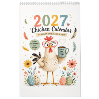Calendrier avec poulet drôle