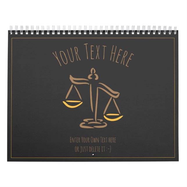 Calendrier Avocat | Procureur | Juge | Cabinet d'avocats / Bu (Protection)