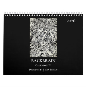 Calendrier Backbrain III 2026 (Double Page)