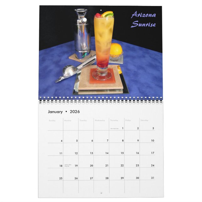 Calendrier Baja Bound - Boissons de Tequila (Jan 2026)