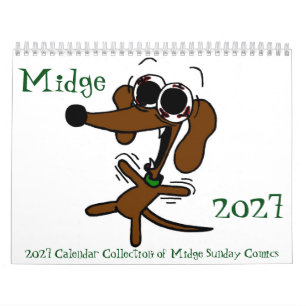 Calendrier 'Bandes dessinées du dimanche de Midge 