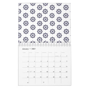 Calendrier Barre à roue Marine Navale Bateau Capitaine Marins