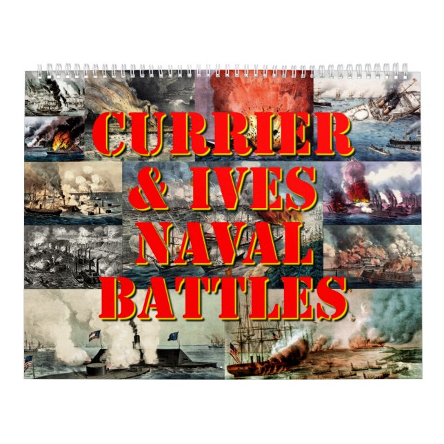 Calendrier Batailles navales Currier & Ives (Protection)