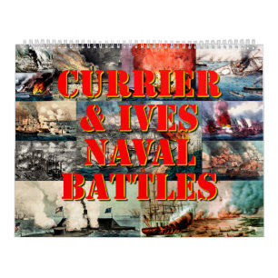 Calendrier Batailles navales de Currier et Ives