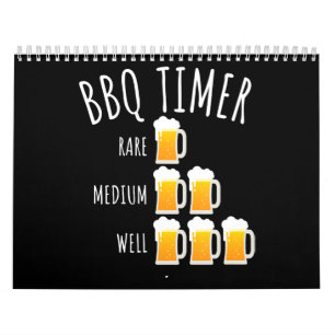 Calendrier BBQ BBQ Timer Bière Boire Funny Grilling