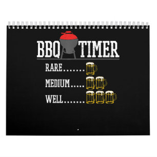 Calendrier BBQ   BBQ Timer Funny Bière Steak Grill