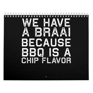 Calendrier BBQ   Braai Funny Afrique du Sud Famille BBQ Cadea