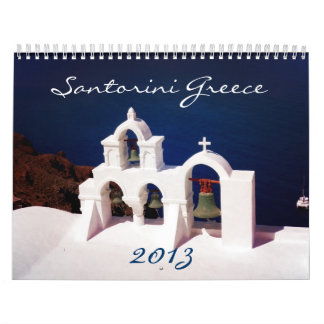 Calendrier Beau Santorini Grèce