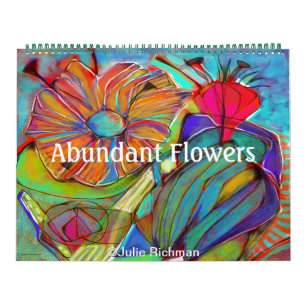 Calendrier Beaucoup de fleurs abondantes