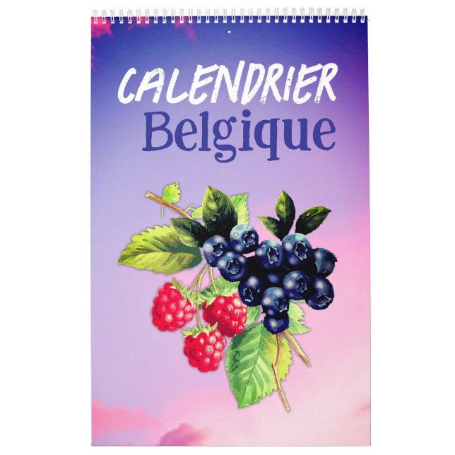 Calendrier Belgique 2026 Langue française Belgique (Protection)