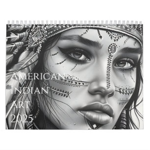 Calendrier Belle oeuvre d'art amérindienne en 2025