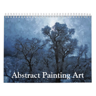Calendrier Belle peinture Art Abstrait du paysage 2025