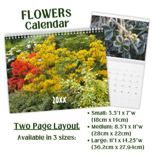 Calendrier Belle photo de fleurs -
