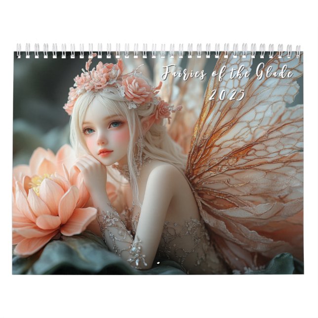 Calendrier Belle Porcelaine Fairies Verre Élégant (Protection)