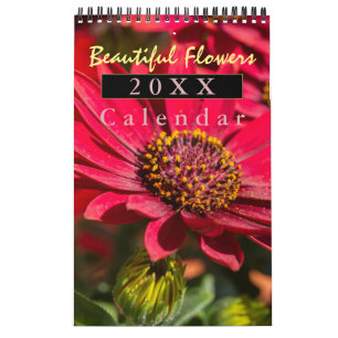 Calendrier Belles fleurs avec citations bibliques pour chaque