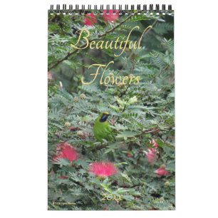 Calendrier Belles fleurs Nature Photographie 2025 Mur