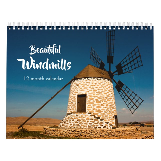 Calendrier Belles moulins à vent 2026 (Protection)
