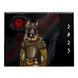 Calendrier Berger Allemand « Dragons & Dogs »
