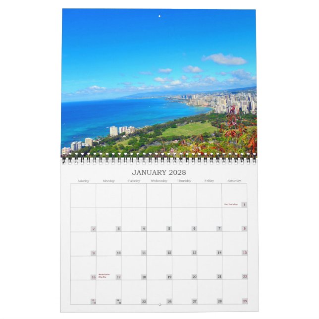 Calendrier Best of Hawaii 2023-2024 (Jan 2028)