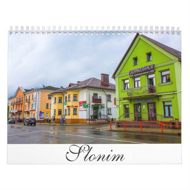 Calendrier Biélorussie Slonim Architecture Paysage Ville Rues (Protection)