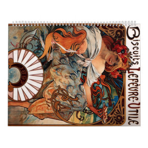 Calendrier Biscuits Lefevre Utile - Alphonse Mucha