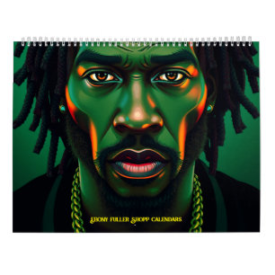 Calendrier Black Bruh Green avec Envy Africa African Homme Lo