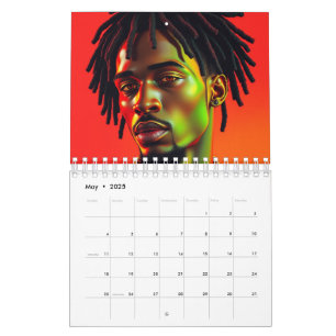 Calendrier Black Kings Melanin Hommes Afrocentrique Bruh Drea