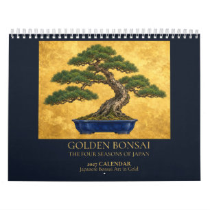 Calendrier Bonsaï Japonais 2027 Bonsaï Doré