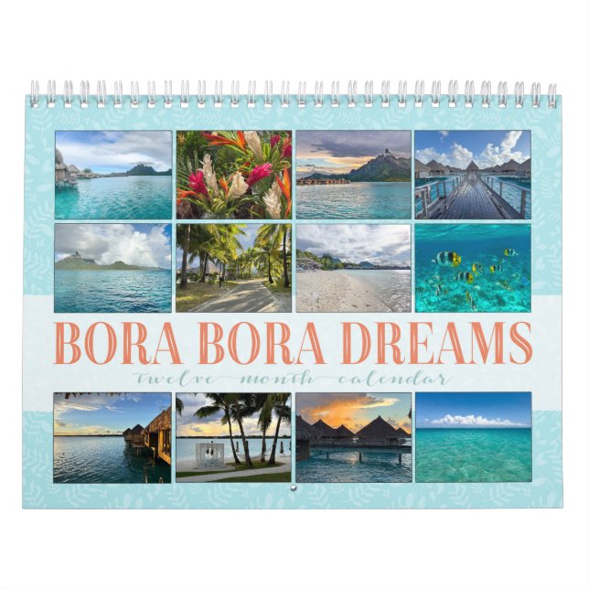 Calendrier Bora Bora | French Polynesia | Tahitian Calendar (Protection)
