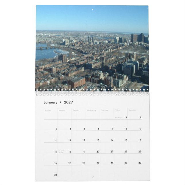 Calendrier Boston 2010 (Jan 2027)