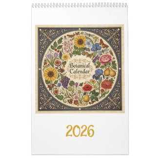 Calendrier Botanique inspirée par Hoefnagel 2026