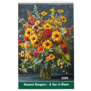Calendrier Bouquets Saisonniers – Une Année en Fleurs