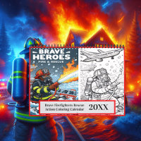 Brave pompiers Secourir Action Coloration 20xx