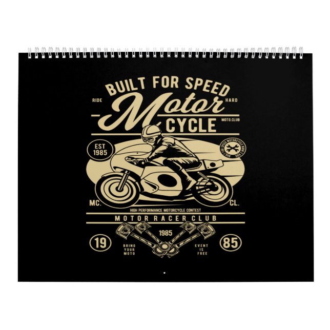 Calendrier built for speed motorcycle (Protection)