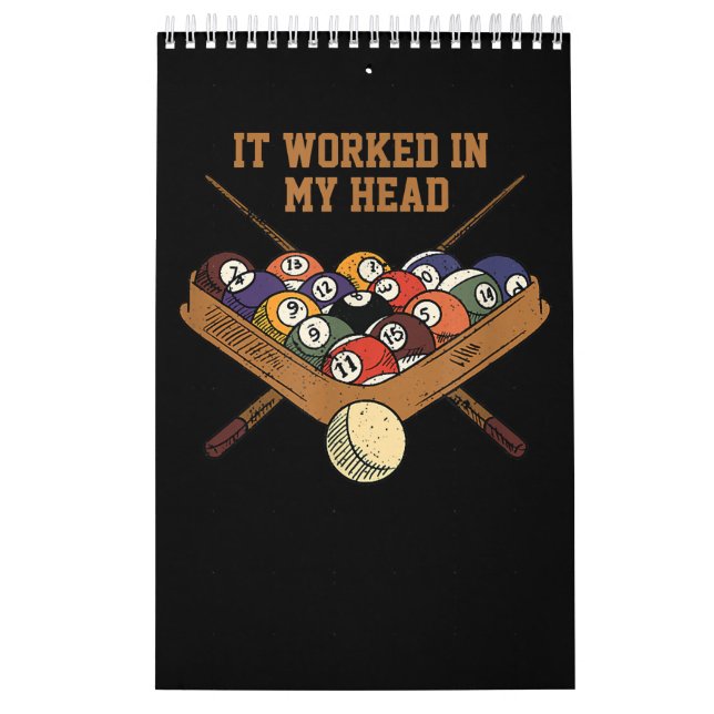 Calendrier Ça M'A Fonctionné Dans Mon Billard De Tête Cadeau  (Protection)