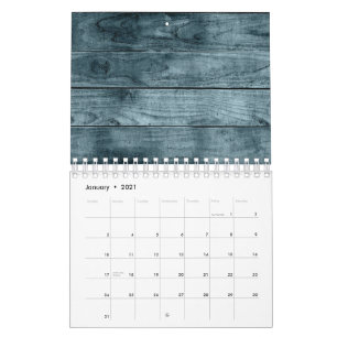 Calendrier Cabine en Bois Bleu Ombres Sombres Menuiserie Rust