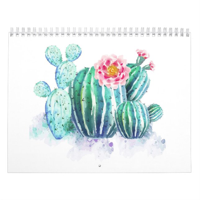 Calendrier Cactus peint (Protection)