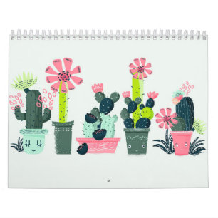 Calendrier Cactus Vert