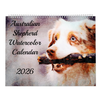 Calendrier Cadeau Chiens de Berger Australien 2026 Aussies