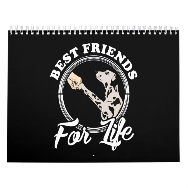 Calendrier Cadeau dalmate | Les meilleurs amis pour la vie (Protection)