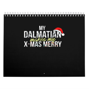 Calendrier Cadeau Dalmatien Ma Dalmatie rend mes X-mas joyeux