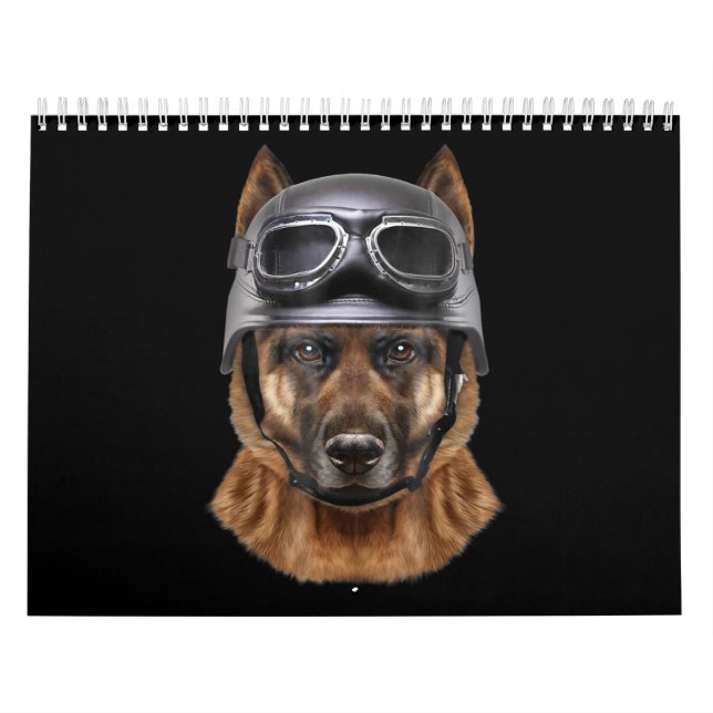 Calendrier Cadeau De Casque De Chien De Berger Allemand Pour  (Protection)