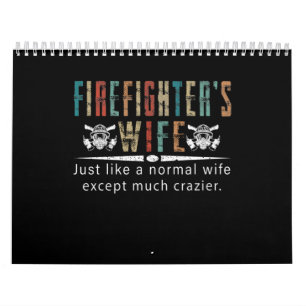 Calendrier Cadeau pompier   Amoureux des femmes pompiers